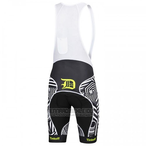 2016 Fahrradbekleidung Tinkoff Grau Trikot Kurzarm und Tragerhose